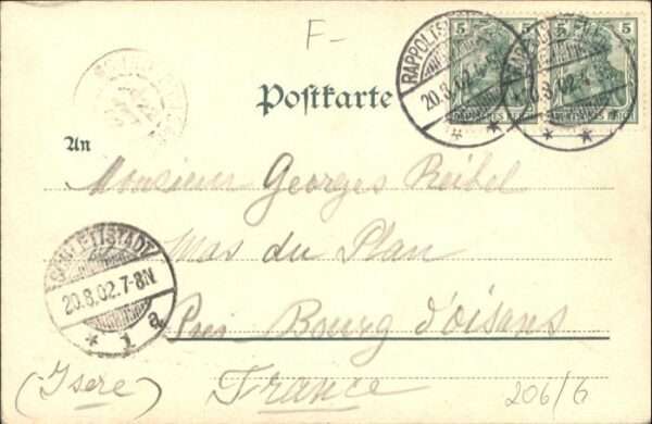 Rappoltsweiler Haut Rhin Elsass Pfeiferhaus Metzgerturm – Bild 2
