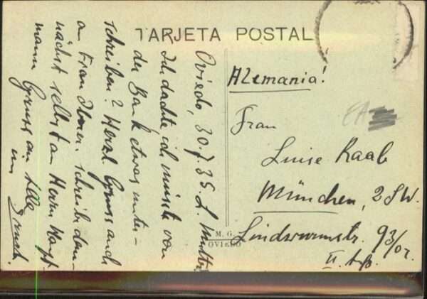 Oviedo Asturias [Handschriftlich] Asturias Zug – Bild 2