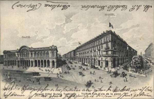 Turin Piemonte Grand Hotel Suisse Terminus Kutsche Str