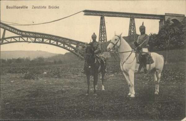 Bouillonville Brücke Pferd