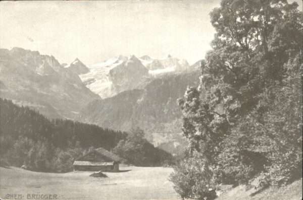 Hasliberg Wetterhorngruppe Rosenlauigletscher  Br