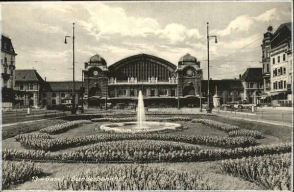 Basel BS Bundesbahnhof Springbrunnen