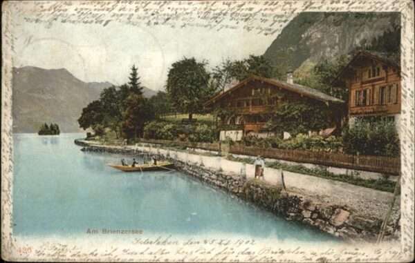 Interlaken BE [Stempelabschlag] Brienzersee Boot