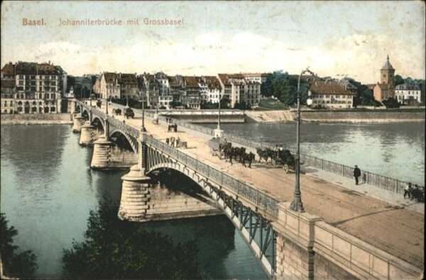 Basel BS Johanniterbrücke Grossbasel Kutsche