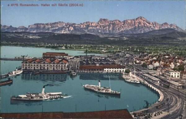 Romanshorn Hafen Säntis Schiff