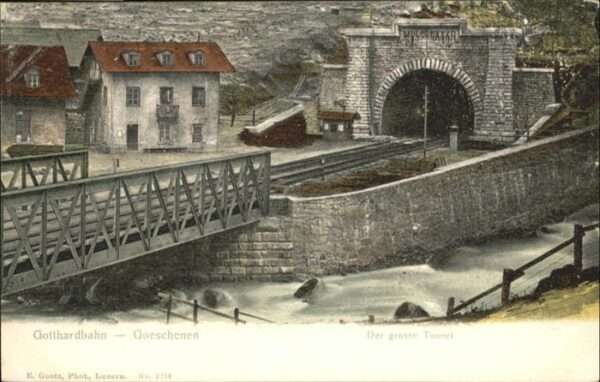 Goeschenen Gotthardbahn Brücke