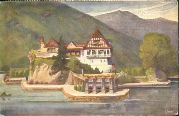 Vitznau Schlössli Hohenfels Künstler F Jenny