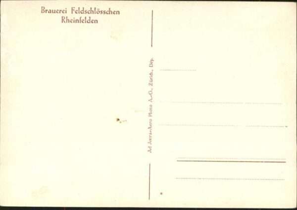 Rheinfelden AG Brauerei Feldschlösschen Fliegeraufnahm – Bild 2