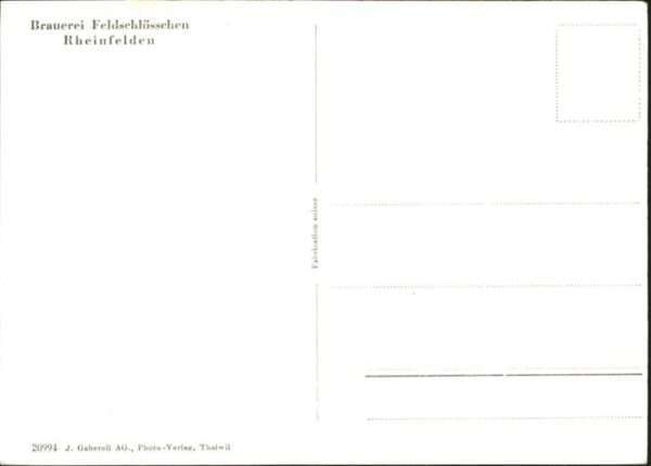Rheinfelden AG Brauerei Feldschlösschen – Bild 2
