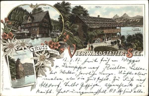 Vierwaldstaettersee Rütli Treib Schillerstein