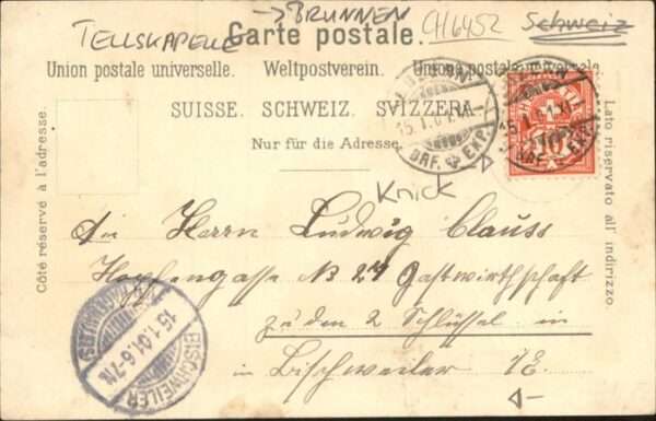 Brunnen SZ [Handschriftlich] – Bild 2