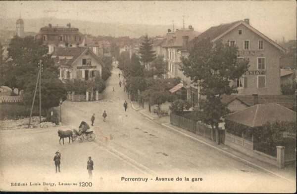 Porrentruy Avenue de la Gare Kutsche