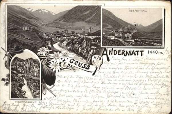 Andermatt Hospenthal Teufelsbrücke