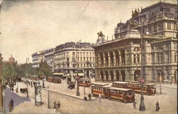 Wien Hofoper Opernring Strassenbahn