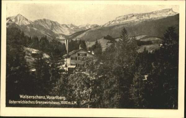 Walserschanz Kleinwalsertal Vorarlberg Grenzwirtschaft
