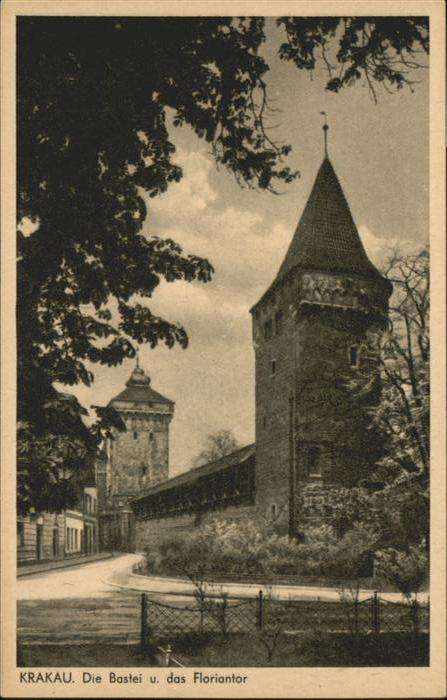 Krakau Krakow Bastei Floriantor