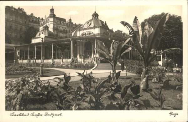 Karlsbad Eger Kaffee Stadtgarten