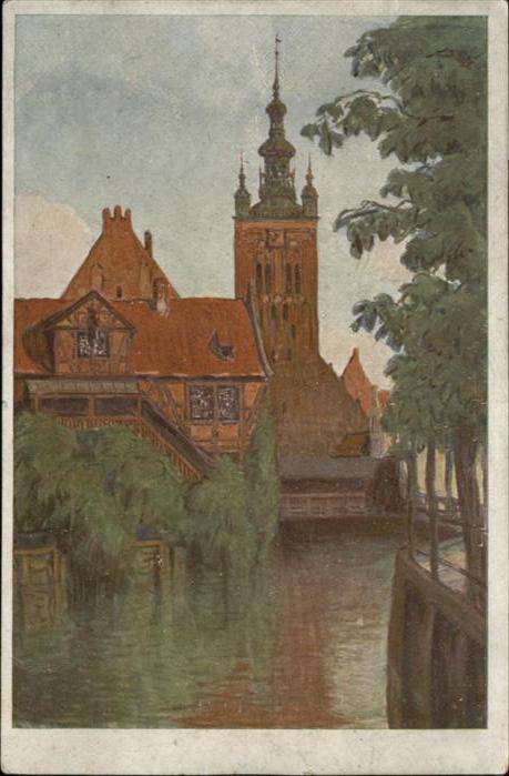 Danzig Westpreussen Müllergewerkshaus Katharinen Kirche