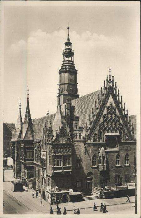 Breslau Niederschlesien Rathaus Kornecke