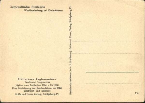 Wachbudenberg Ostpreussische Steilküste – Bild 2