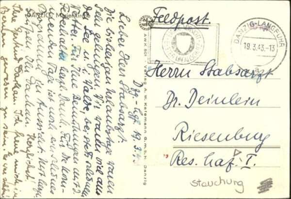 Danzig Westpreussen Marien Kirche – Bild 2