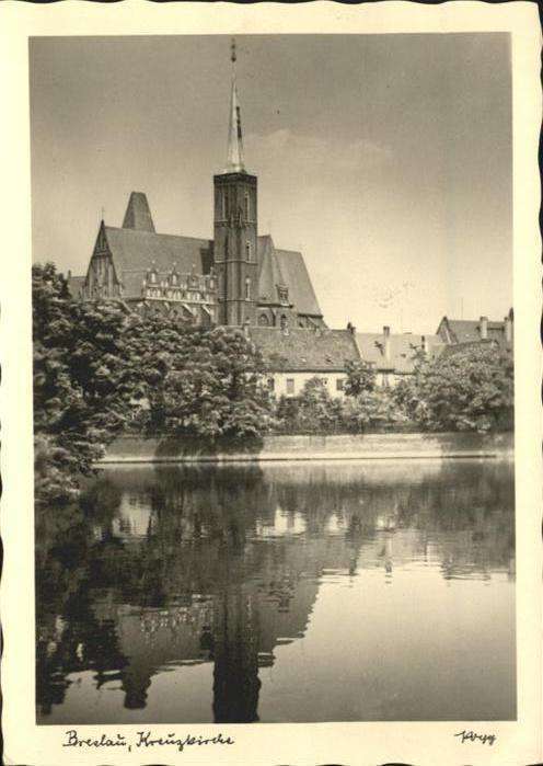 Breslau Niederschlesien Kreuz Kirche