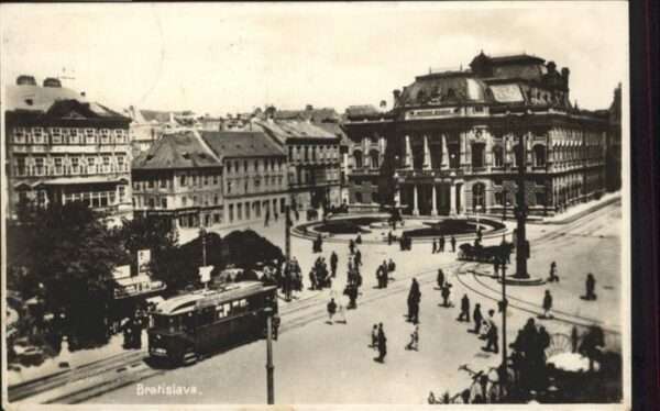 Bratislava Pressburg Pozsony Strassenbahn Kutsche
