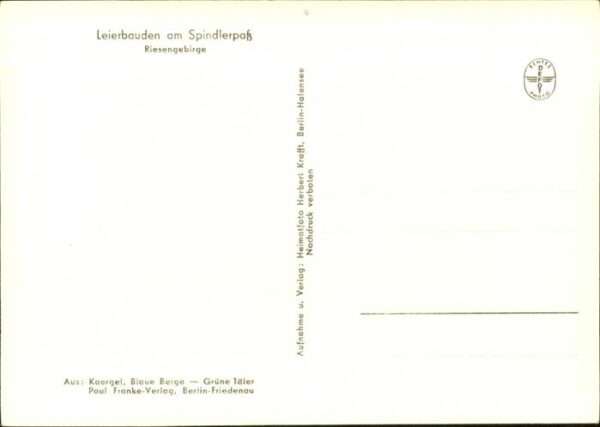 Leierbauden Spindlerpass Riesengebirge – Bild 2