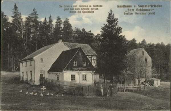 Zoll Grenze Douane Gasthaus Zum Schimmel Hühner Hund