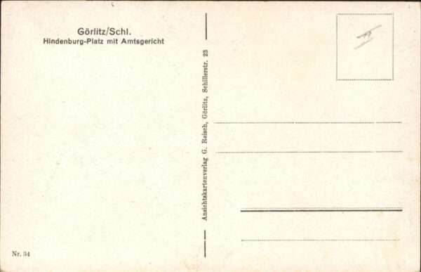 Goerlitz Niederschlesien Hindenburgplatz Amtsgericht – Bild 2
