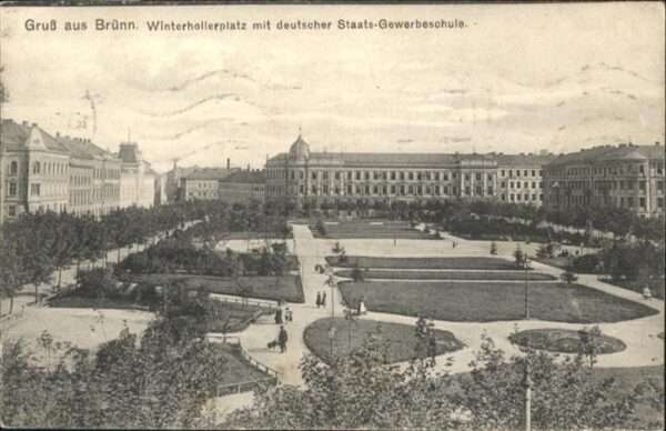 Bruenn Brno Winterhollerplatz Staats Gewerbeschule