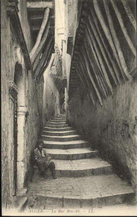 Alger Algerien La Rue Ben-Ali Junge