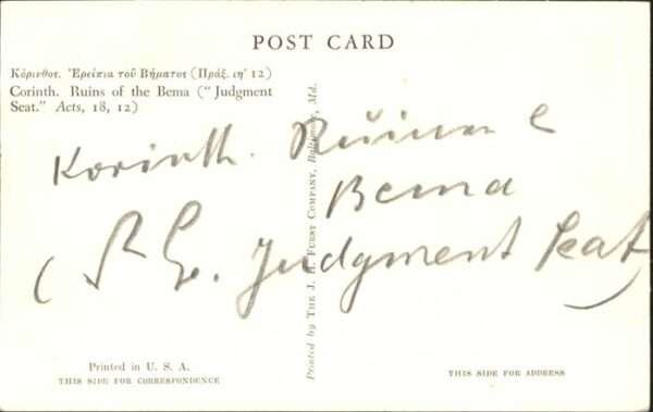 Corinth Korinthia Ruinen Bema – Bild 2