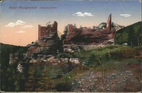 Obersteinbach Elsass Ruine Wasigenstein (Nordvogesen) Feldpo