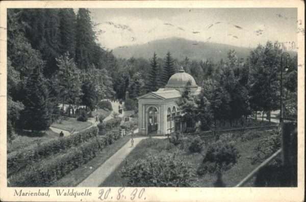 Marienbad Tschechien Boehmen Waldquelle