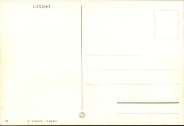 Lugano TI A. Veronesi Ansicht auf See – Bild 2