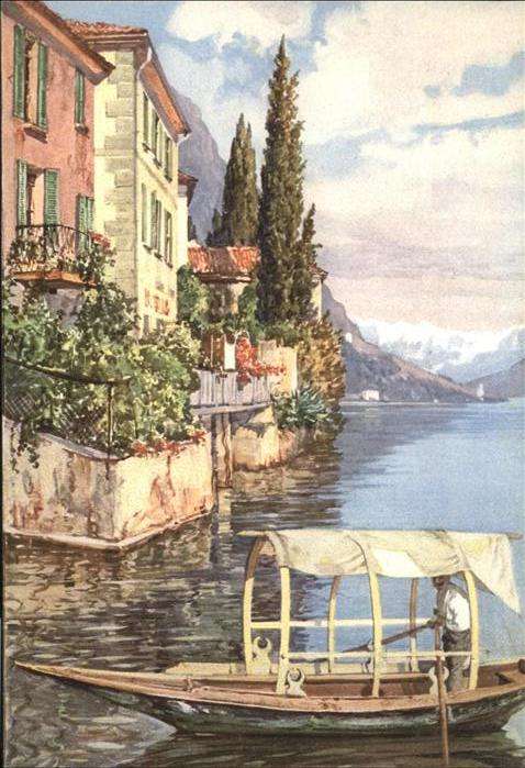 Lugano TI Oria Villa Fogazzaro Boot A. Veronesi