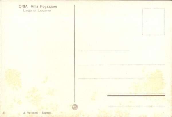 Lugano TI Oria Villa Fogazzaro Boot A. Veronesi – Bild 2
