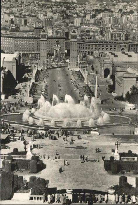 Barcelona Cataluna Surtidor Monumental La Fontaine