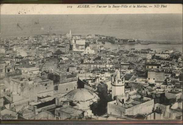 Alger Algerien Vue sur la Basse-Ville et la Marine