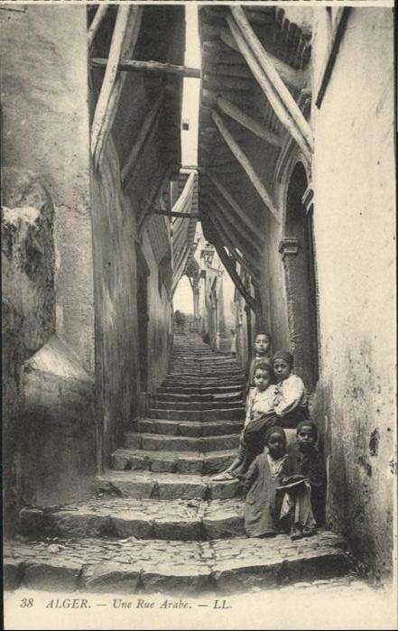 Alger Algerien Une Rue Arabe
