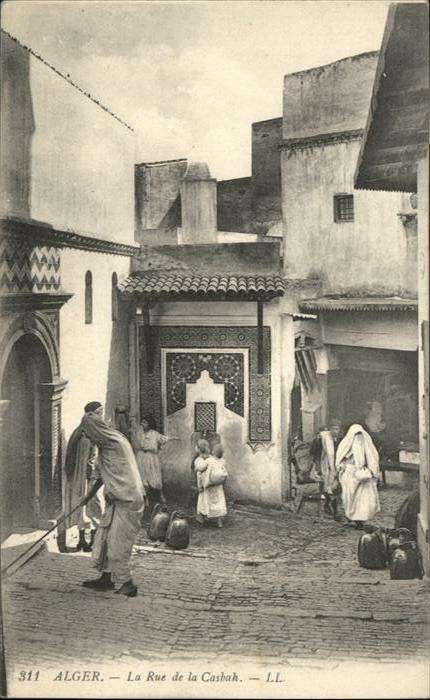 Alger Algerien La Rue de la Casbah