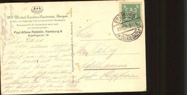 Bergen Norwegen Fabrik der U. S. F. Fischkonservenfabri – Bild 2