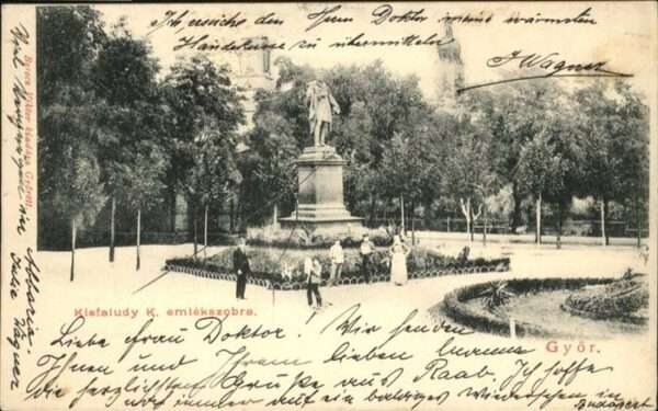 Gyor Kiafaludy K. emlekszobra Denkmal