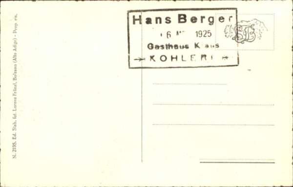 Monte Colle Gasthaus Klaus Kohler Hans Berger Alber – Bild 2