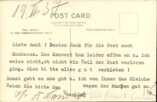 Aden Steamer Point I Egyptian Cigarettes Fac – Bild 2