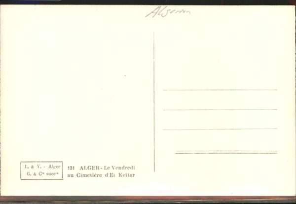Alger Algerien Le Vendredi au Gimetiere d&# et Kettar – Bild 2