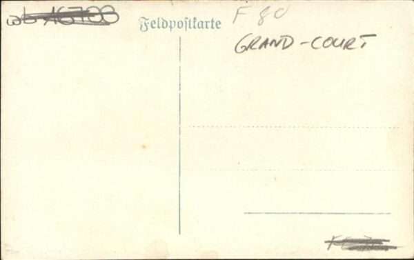 Grandecourt Feldpostkarte – Bild 2