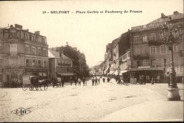 Belfort Alsace Place Corbis et Faubourg de France