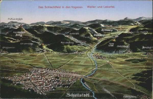 Schlettstadt Weiler- und Lebertal
Schlachtfeld in d